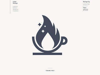 Coffee clean design logo minimalist vector