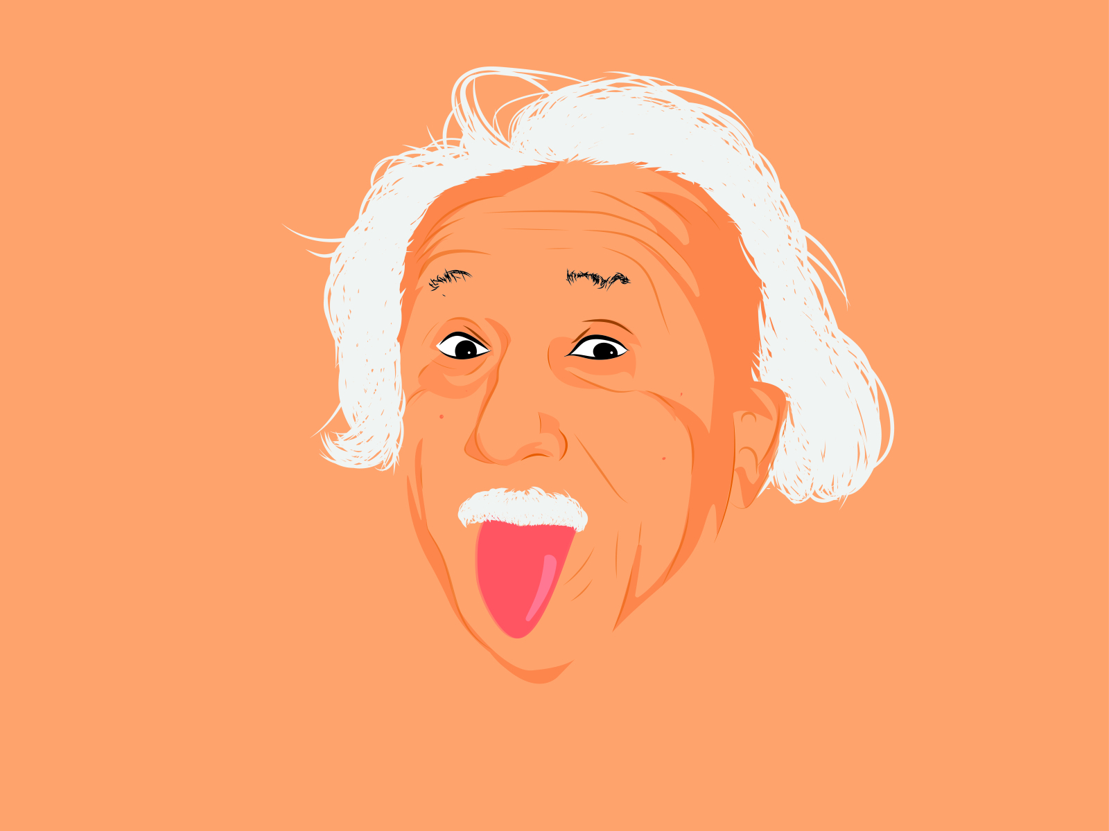 Einstein potrait by Tanvir Hasan Ratul on Dribbble