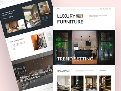 Free Modern Furniture Landing page Design by Akib Abrar on Dribbble