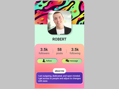 #007 daily ui challenge profile page ui