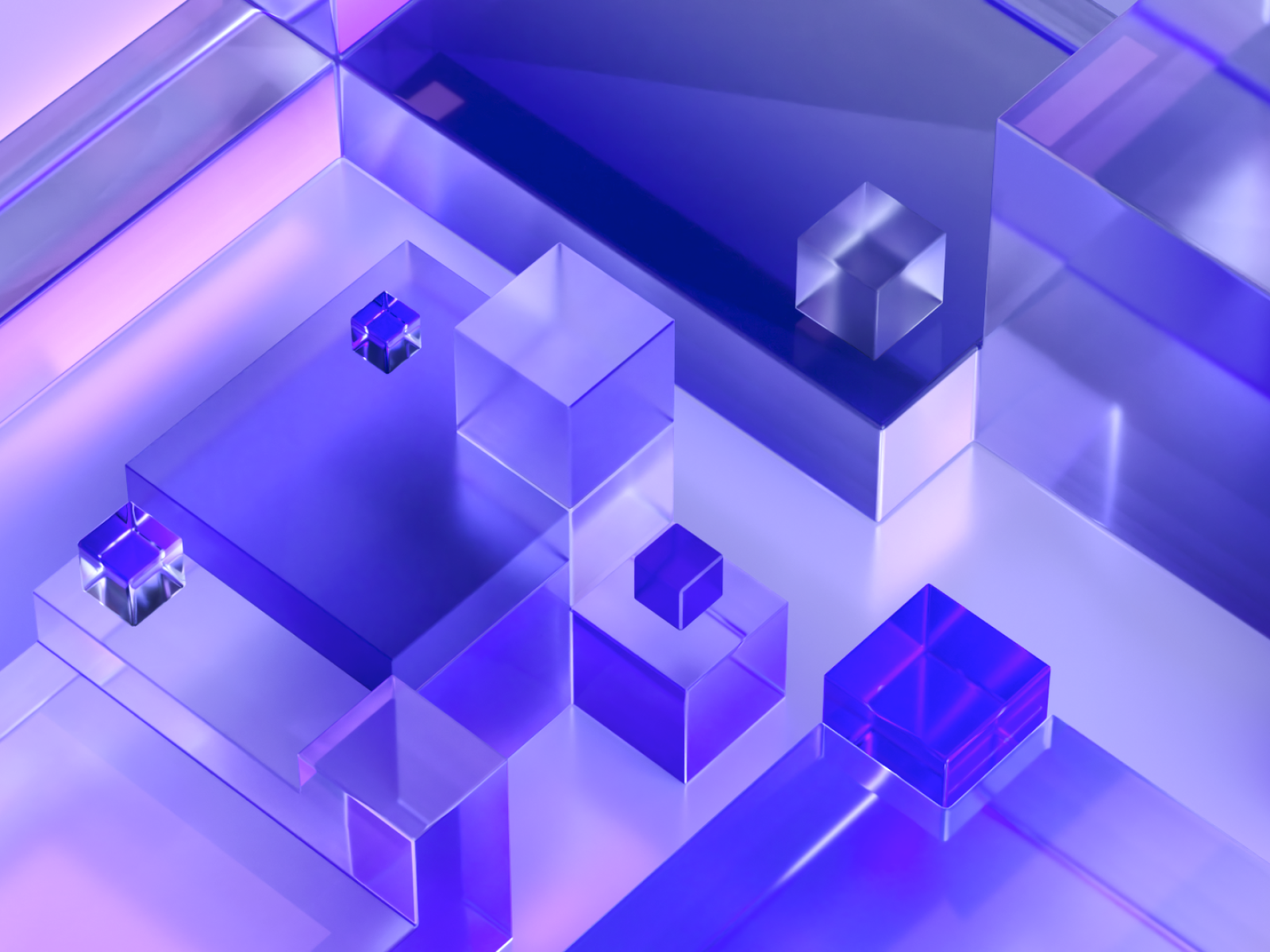 3D Glass Cubes by PING Studio on Dribbble