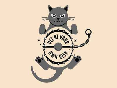 Cat Trap bear design hardware illustration trap vector