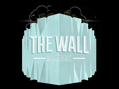 The Wall beer fake gameofthrones got label tv type typography