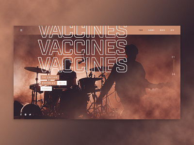 The Vaccines - Concert band concert industry type art ui ux vaccines web