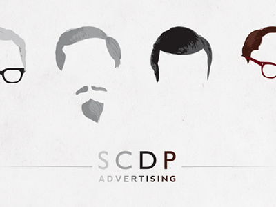 SCDP cooper draper hair mad men pryce sterling vector