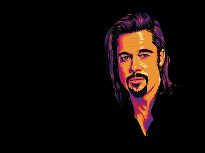 Brad Pitt Illustration