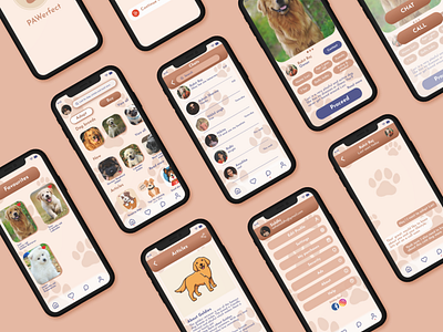 Dog Adoption and Buying app UI Design appdesigner design mobile ui ui uidesign uidesigner uiux