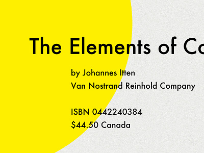 The Elements Of Color balance blue book color cover futura minimal red swiss weight yellow