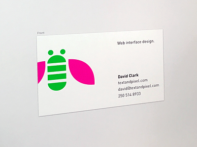 Business Card business card colourful din minimal