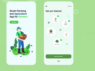 Smart Farming App UX/UI app branding chef app design farming mobile app ui ui design ux ui desig