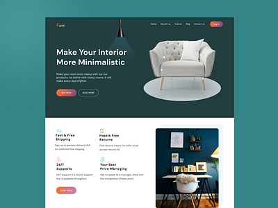 Furniture Landing Page Design