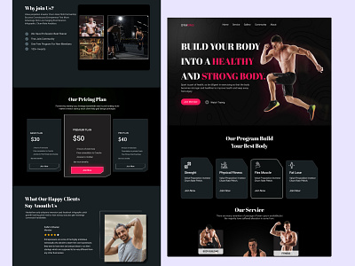 GYMKING - Fitness Landing Page💪