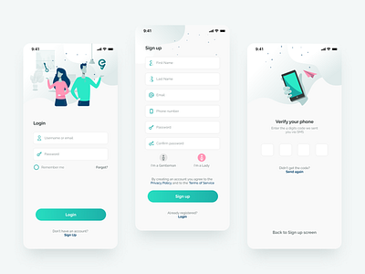 Evergo - Multi-service Mobile App app design body services design research figma gym app health app login process mobile app design mobile ui multi service platform on demand services onbording service app ui ux