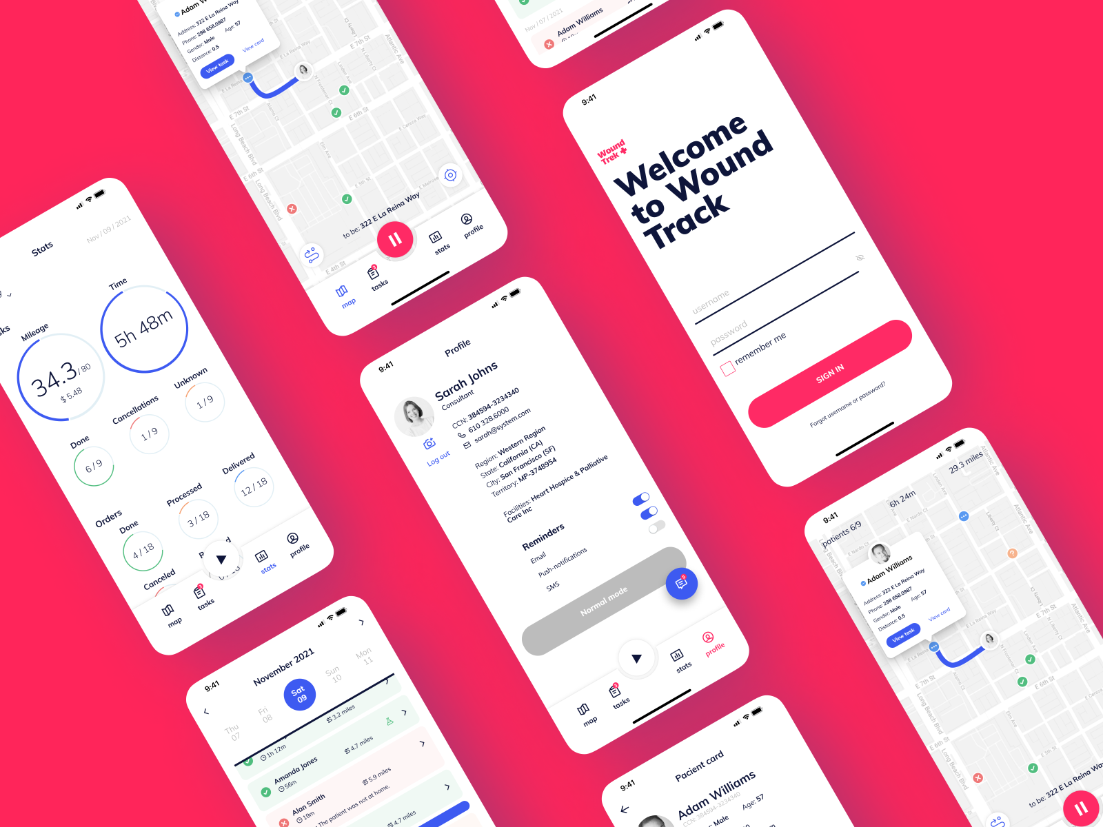 Wound Track - Medical Mobile Application by ALMAX Design Agency on Dribbble