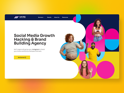MVRQ Maverick - Social Media Agency Website (Redesign Concept)