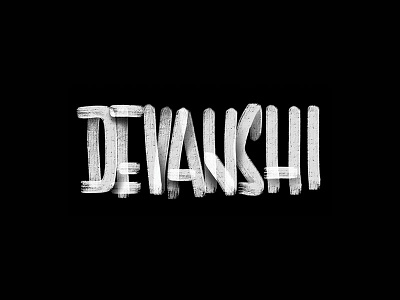 Devanshi branding hand lettering lettering logo mark