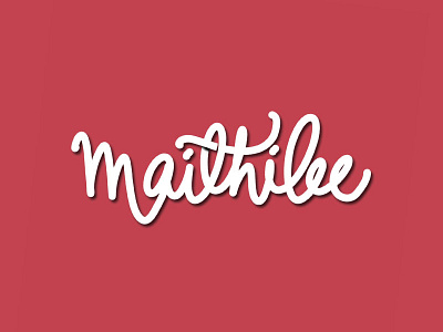 Maithilee branding hand lettering lettering logo mark