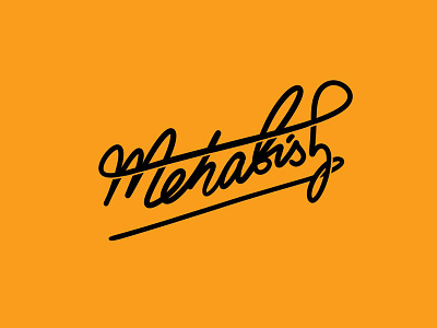 Mehabish branding hand lettering lettering logo mark
