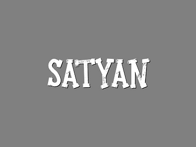 Satyan branding hand lettering lettering logo mark