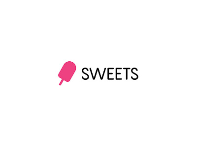 Sweets branding logo minimal modern sweets thirtylogos