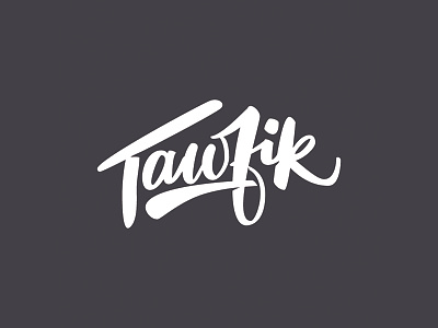 Tawfik branding logo minimal modern thirtylogos