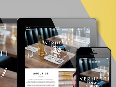 Vernetti.la agency design food graphic design restaurant small business web development webdesign