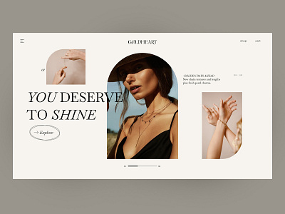 Jewelry e-commerce Website UI design