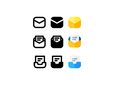 email icons app branding design icon iconography icons illustration ui vector web website