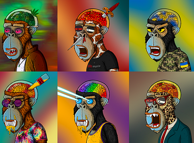Braindead Monkeys | NFT branding crypto design digitalmedia illustration nft nftcommunity procreate
