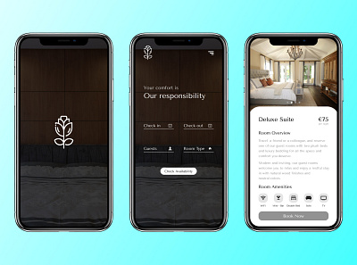 Hotel Rose Diplomatique animation app branding design illustration logo minimal ui ux website