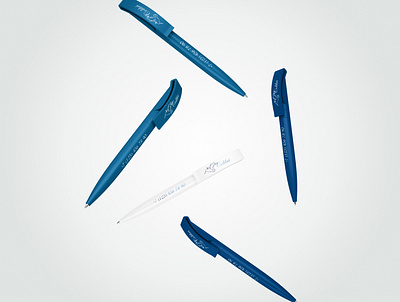 Corporate pens Colibri branding illustration pen typography