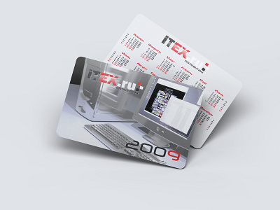 Pocket calendar ITEX branding design graphic design illustration typography