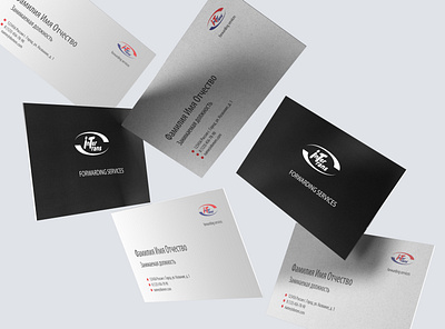 Business Card InterTrans branding design graphic design illustration logodesign typography