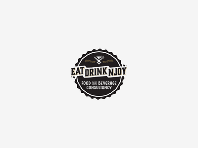 Eat Drink Njoy Logo Design beverage branding consultancy corporate creative design food identity logo