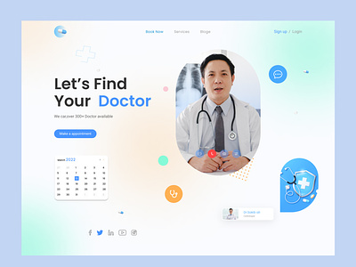 Medical hero section app clean clinic design doctor doctor appointment health healthcare hospital medical app medical care medicine minimal minimalist mobile patient app pharmacy website telemedicine ui ux