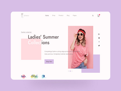 Fashion landing page hero section apparel clothing clothing brand clothingline company design ecommerce fashion fashionblogger homepage mockup online shop outfits photography streetwear style ui ux web design website