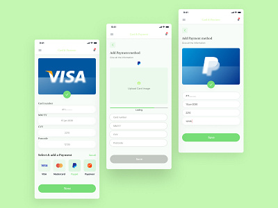 Add Payment method app banking card cart cuberto flow graphics icons illustration interface ios method mobile option payment store ui ux