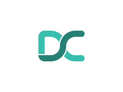 DC Logo Monogram branding design flat illustrator logo logo design logotype typography vector