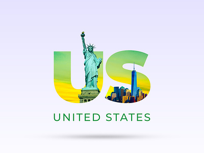 US - United States Typography branding design icon illustrator logo logo design logotype photoshop typography vector