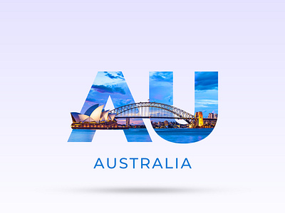 AU - Australia Logotype branding design icon illustrator logo logo design logotype photoshop typography