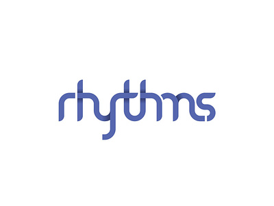 Rhythms NYC Typography branding design illustrator logo logo design logotype typography vector