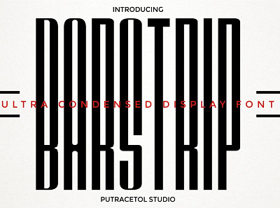 BAR STRIP balanced barcode blockchain bold logo branding casual condensed type disney dynamic fashion geometic industrial modern poster sans serif solid style tall typeface ultra condensed