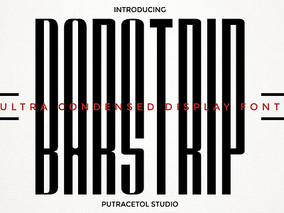 BAR STRIP balanced barcode blockchain bold logo branding casual condensed type disney dynamic fashion geometic industrial modern poster sans serif solid style tall typeface ultra condensed