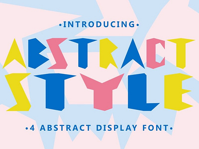 ABSTRACT STYLE - Abstract Display Font