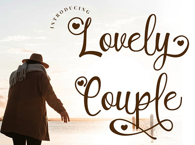 LOVELY COUPLE - Romantic & Beautiful Handwriting Script Font calligraphy curly cute display elegant fancy font greeting card lettering love luxury modern romantic royal script sweet typeface typography velentine wedding