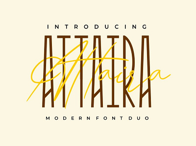 ATTARIA THE MODERN FONT DU0 branding