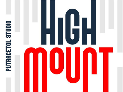 HIGH MOUNT - Display Font With Variations Of Different Heights balanced block bold branding casual condesed display down dynamic fashion font geometric label modern poster sans sans serif solid typeface ultra