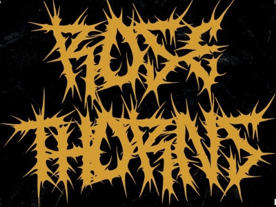 Rose Thorns A Deathmetal Font