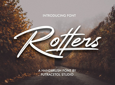 Rotters a modern brush font branding brush calligraphy casual classic display elegant font hand lettering hand writting handmade lettering modern natural photography quote script signature typeface writing