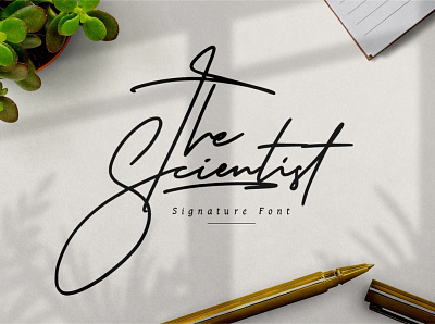 The Scientist - Modern Handwritten Signature ballpoint branding brush calligraphy display elegant font handwriting lettering luxury modern pen photography profesional script sign signature stylish swash typography